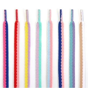 Шнурки на плоской подошве, белые, 1 пара