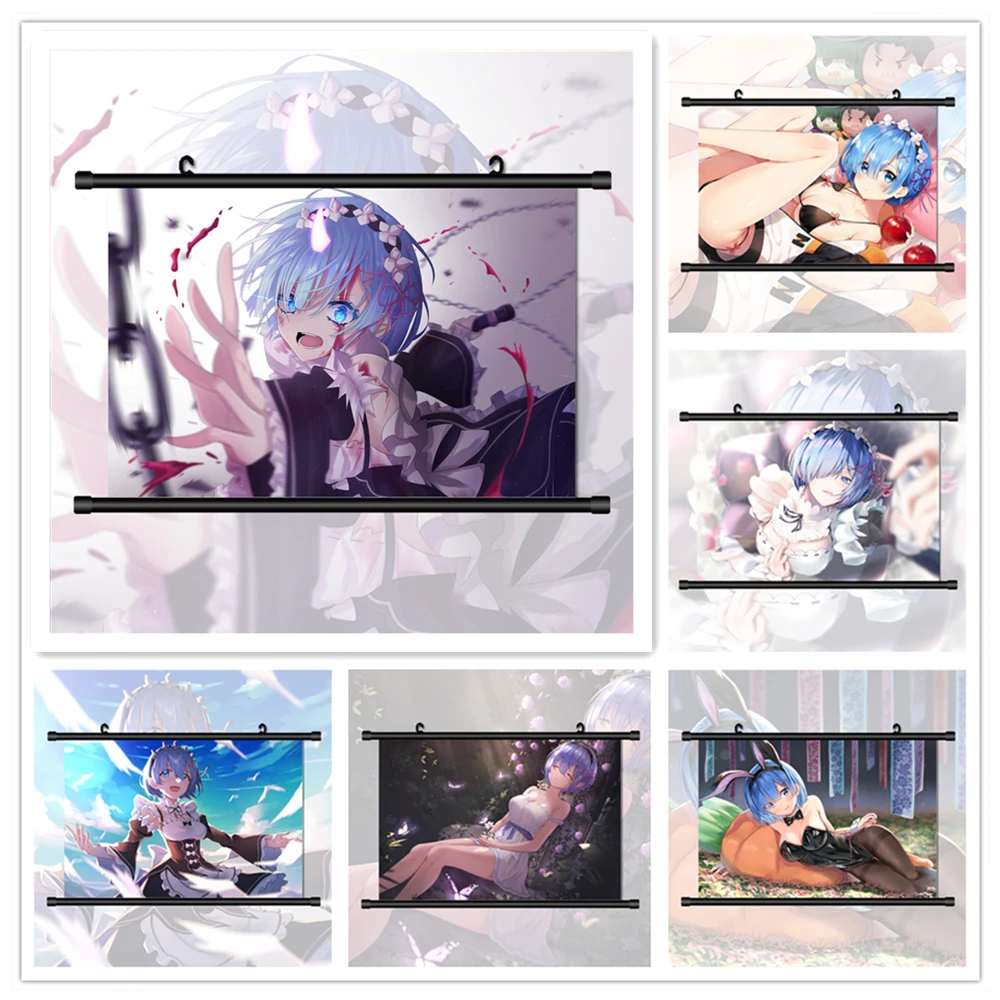 

Алмазная живопись, аниме постер Re Zero Kara Hajimeru алмазы, инкрустированный алмазами, вышивка крестиком, украшение для дома, Алмазное искусство