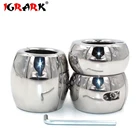 Металлические подвесные растяжки для мошонки, подвеска для яиц, удерживающее устройство для пениса, кольцо из нержавеющей стали для замка петуха, 3 размера на выбор