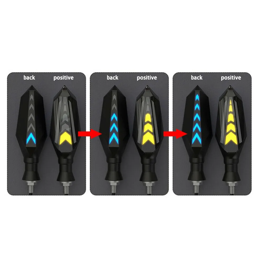 

2pcs Light Accessories Motocycle Blinker DC12V Flashing Flowing Indicator