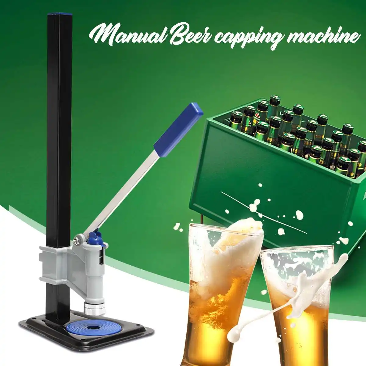 

Beer Bottle Capper Auto Lever Bench Capper Machine for Home Brew Homebrew Beer Wine Keg Soda Crown Capping Beer Brewing Tools