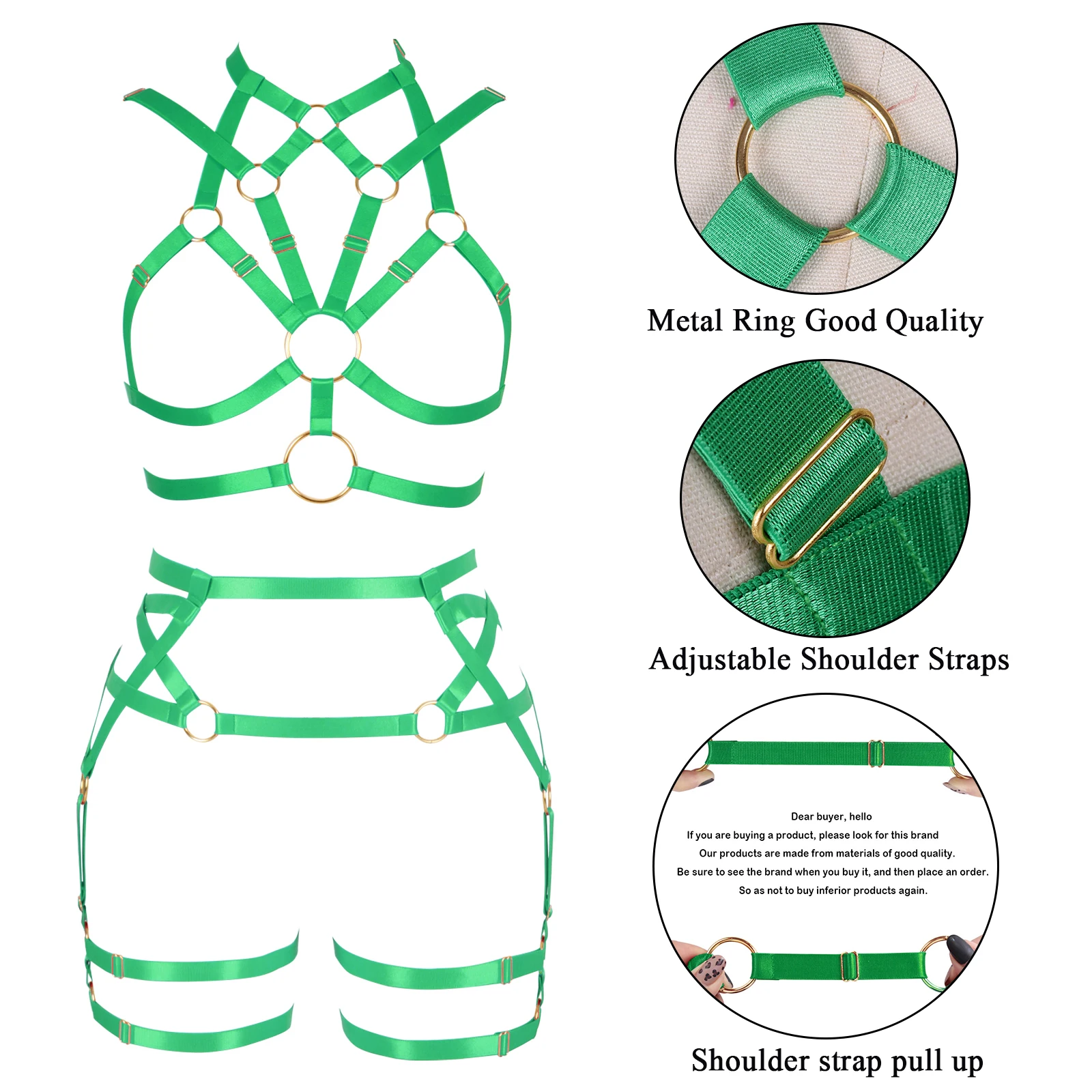 

Harness Female Harajuku Body Sexy Lingerie Women's Stockings Wedding Garter Set Bondage Sword Belt Goth Accessories Strappy
