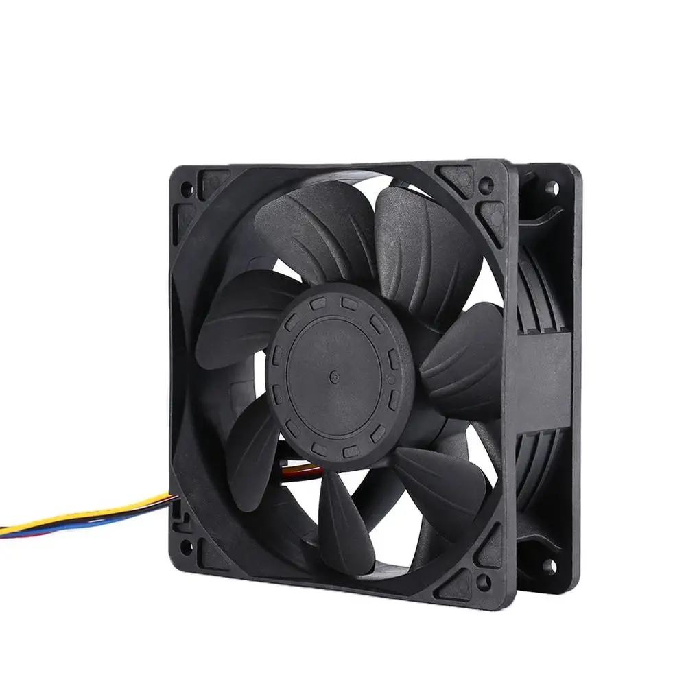 LESHP 7500 об/мин DC12V 5.0A Майнер охлаждающий вентилятор для Antminer Bitmain S7 S9 4-контактный разъем бесщеточный Замена охладитель низкая Шум