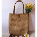 Женская Плетеная соломенная сумка ручной работы из ротанга, плетеная пляжная соломенная сумка через плечо, новая женская сумка-мессенджер, большая емкость