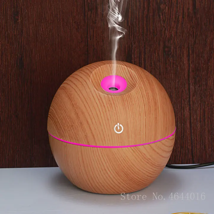 130 мл мини деревянный Электрический увлажнитель воздуха ультразвуковой диффузор