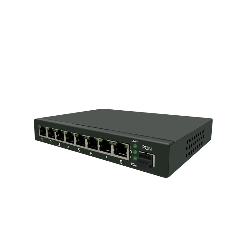 Обратное POE Питание ONU 8FE наружное применение Защита от перенапряжения воды IP65 RPOE