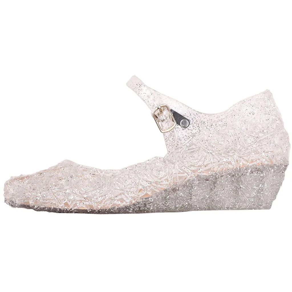 

Toddler Infant Kids Baby Girls Wedge Cosplay Party Single Princess Shoes Sandals Children High Heel Girls Shoes Performance prop