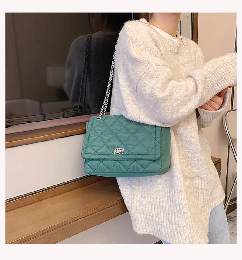 

New Autumn And Winter Shoulder Bags Latest style All-match Western style chain bag Popular Nylon Easy Matching Messenger Totes