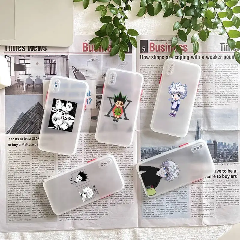 

Cartoon Hisoka Hunter X Hunter Phone Case matte transparent For iphone 7 8 11 12 plus mini x xs xr pro max cover