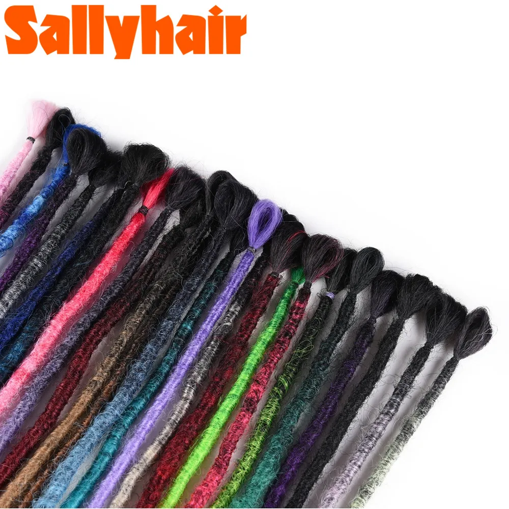 SallyHair ручной работы дреды наращивание волос накладные волосы на крючке чёрный
