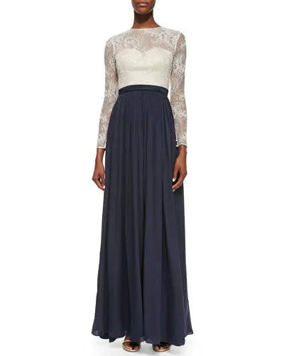 

vestido de noiva Pregnant Photo Cheap women summer prom party gown lace long sleeve evening 2018 mother of the bride dresses