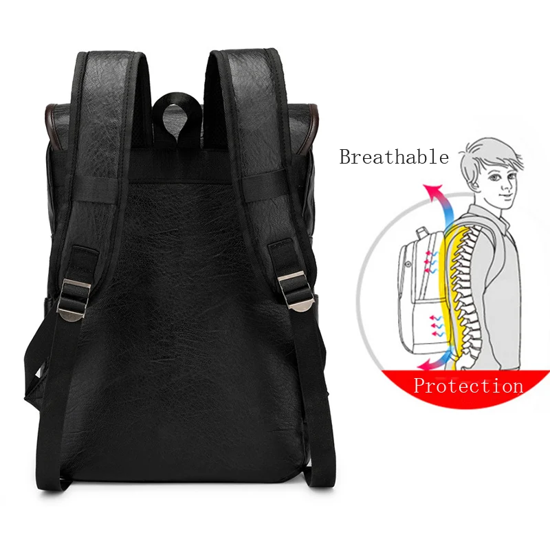 Модный мужской рюкзак для мальчиков водонепроницаемый дорожный ранец из