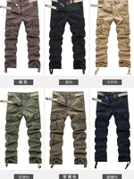 100 cotton cargo pants sweatpants military uniform pants mens loose wear resistant camouflage casual pants plus size