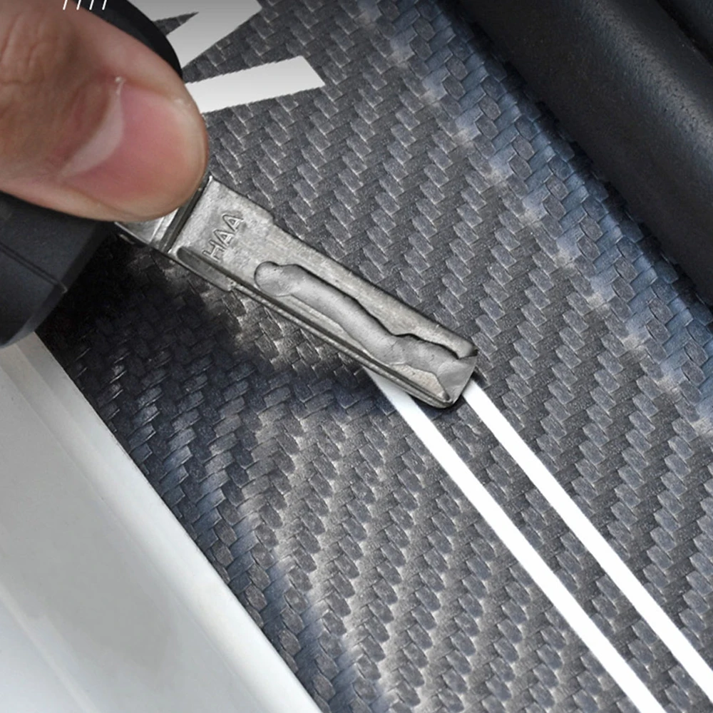 

4pcs car sticker threshold Car Door slot Sill Sticker decoration modification to prevent scratches For Suzuki SWIFT Accessories