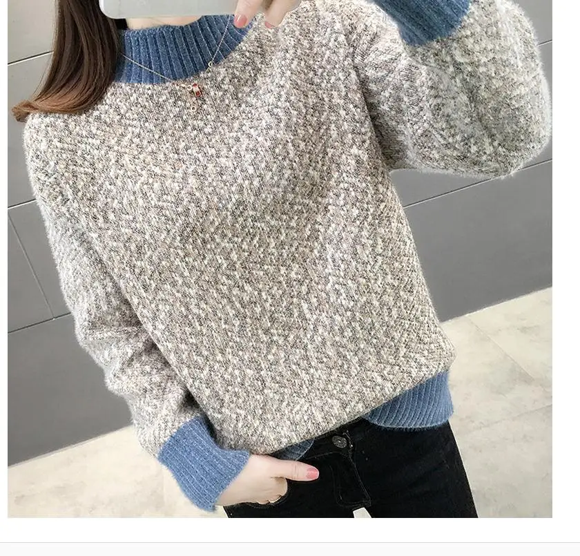 

2021 spring and autumn winter Long sleeve Women's Sweater coat