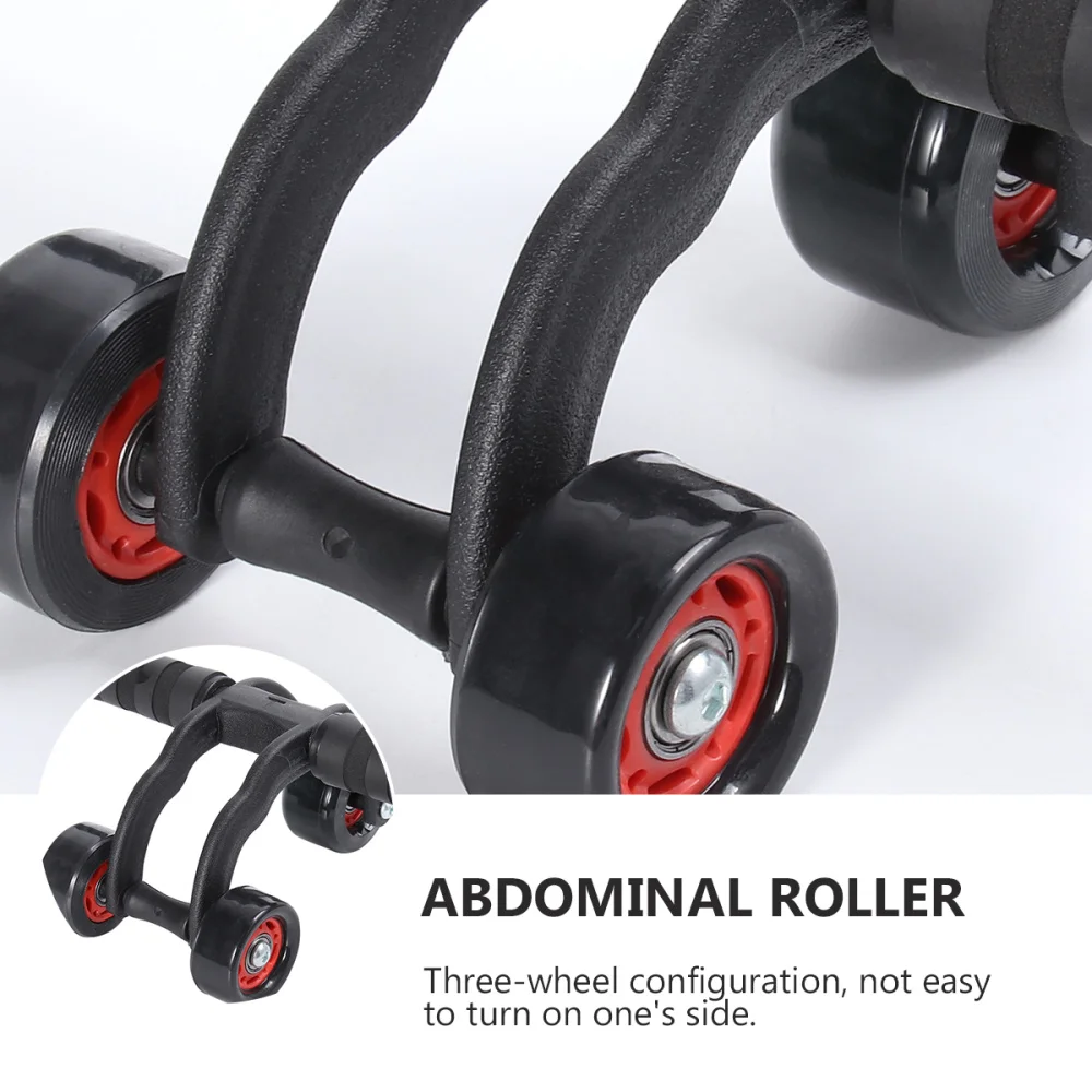 

1 Pc Abdominal Wheel Abdominal Muscle Wheel Household Exercise Fitness Equipment Roller Push-up Wheel for Home (Black)