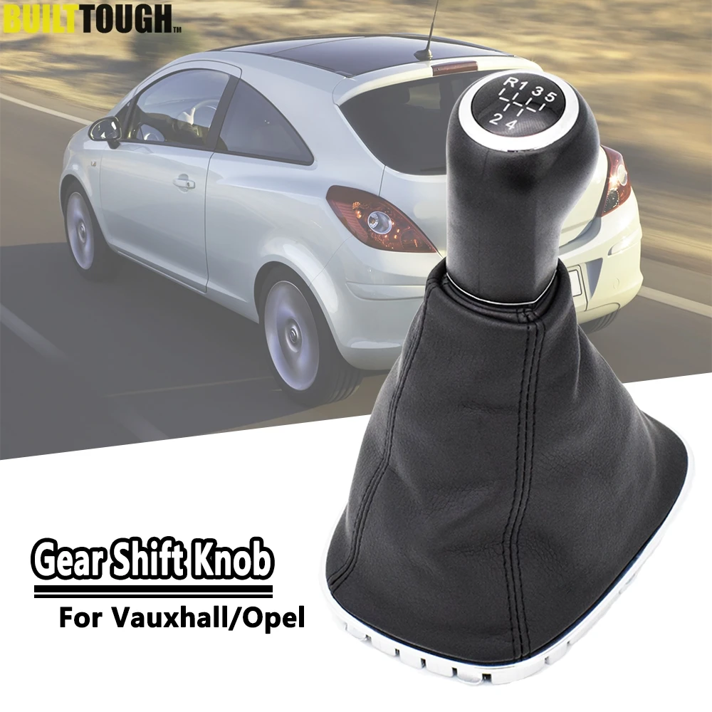 

5 Speed Car Gear Shift Knob Lever Stick Gaitor Boot Cover For Opel/Vauxhall Corsa D 2006-2014 009140093 19276456