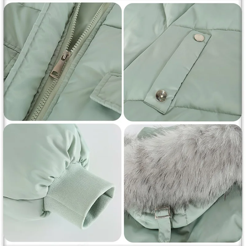 

Down Women Hooded Jacket Winter Loose Cotton-padded Jacket Winter Short Jacket Women Nice Slim Coat New Women XL