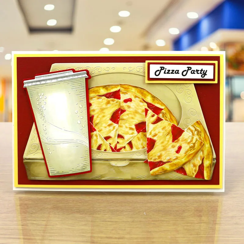 Металлические Вырубные штампы для пиццы скрапбукинга и изготовления карт новые