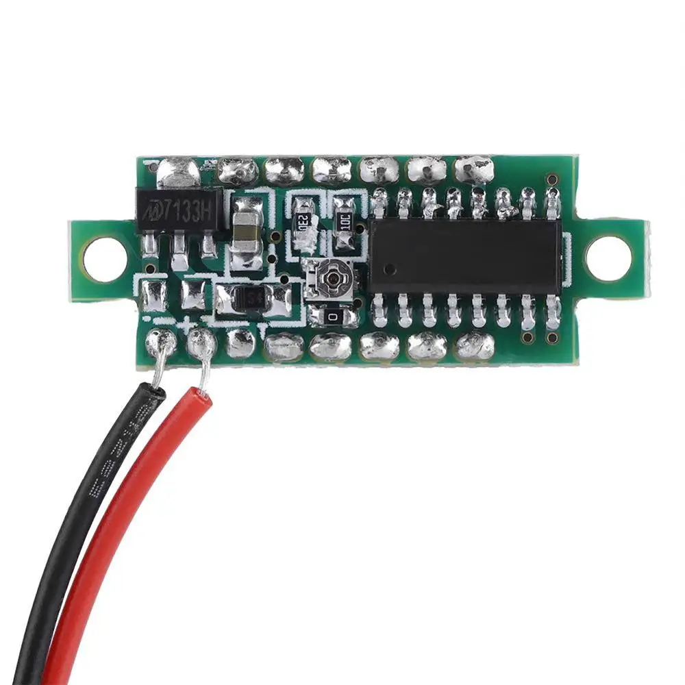 Mini Voltage Tester Panel 0.28 inch Voltmeter 3 digit DC Digital 2.5 30V LED Display|Измерители напряжения| |