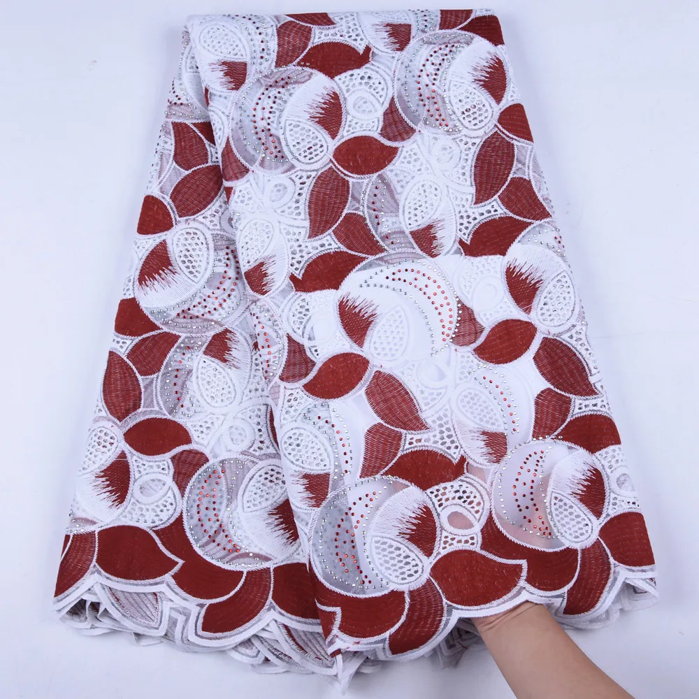 

Silk Milk Lace Fabric High Quality Nigerian Tulle Mesh Lace Fabric African Soft Milk Silk Voile Lace Fabric With Stone For Dress