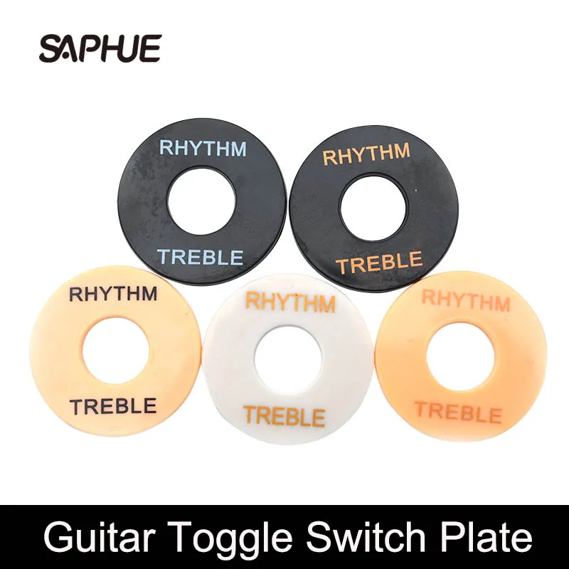 

2pcs Plastic Guitar Toggle Switch Plate Rhythm Treble Washer Ring DIY for LP Electric Guitar Replacement Parts