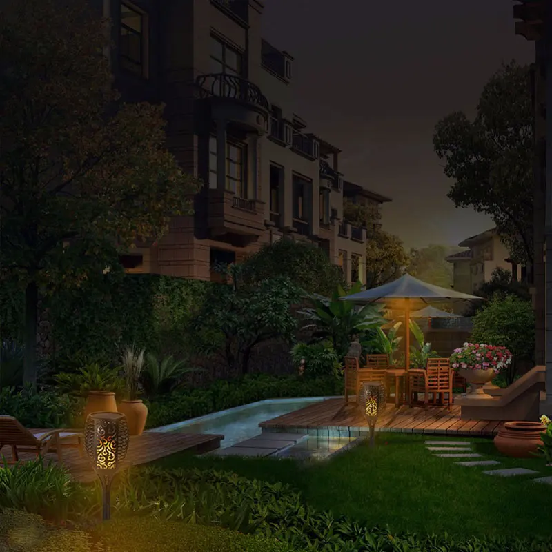 

Lawn Lamp Solar Home Flickering Garden Lawn Light Eco-Friendly Landscape Lights