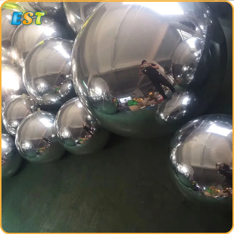 Очень привлекательный надувной зеркальный шар пвх дешевые рекламные Большие