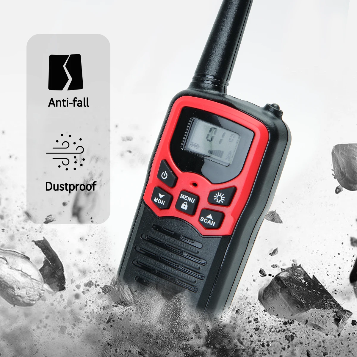 2/4/6 шт. ABBREE Walkie Talkie PMR/FRS UHF мини-радио до 8 км Диапазон ручной любительский