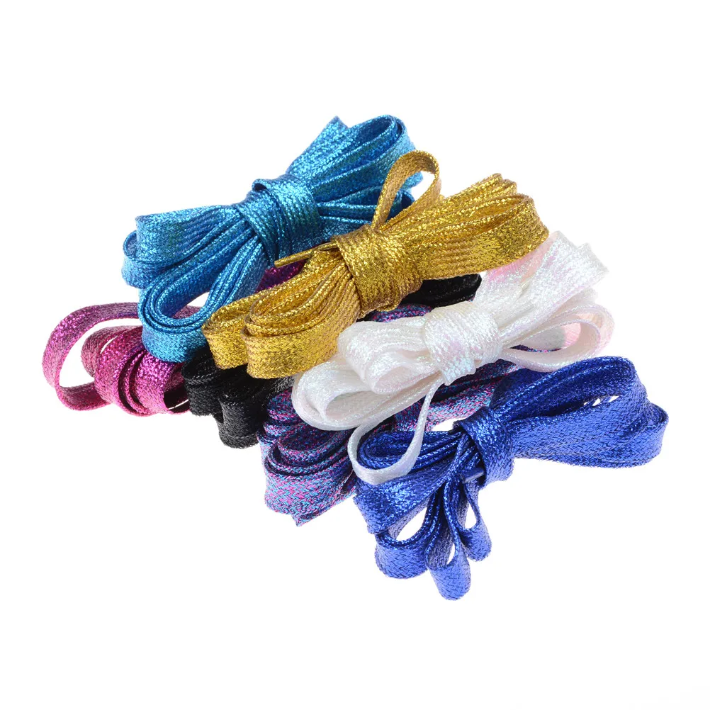 Metallic Glitter Shiny Shoelace  Flat Shoe Laces