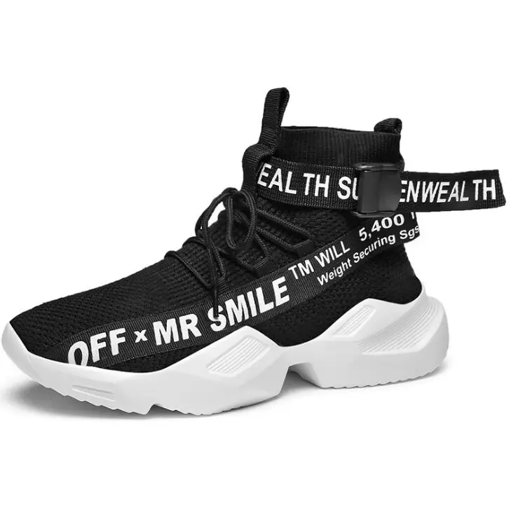 MR SMILE/ мужские ботинки с массивным каблуком, качественная кожаная дышащая повседневная обувь для папы на шнуровке, модные мужские кроссовки для занятий на открытом воздухе, Мужская обувь для взрослых - Цвет: 2