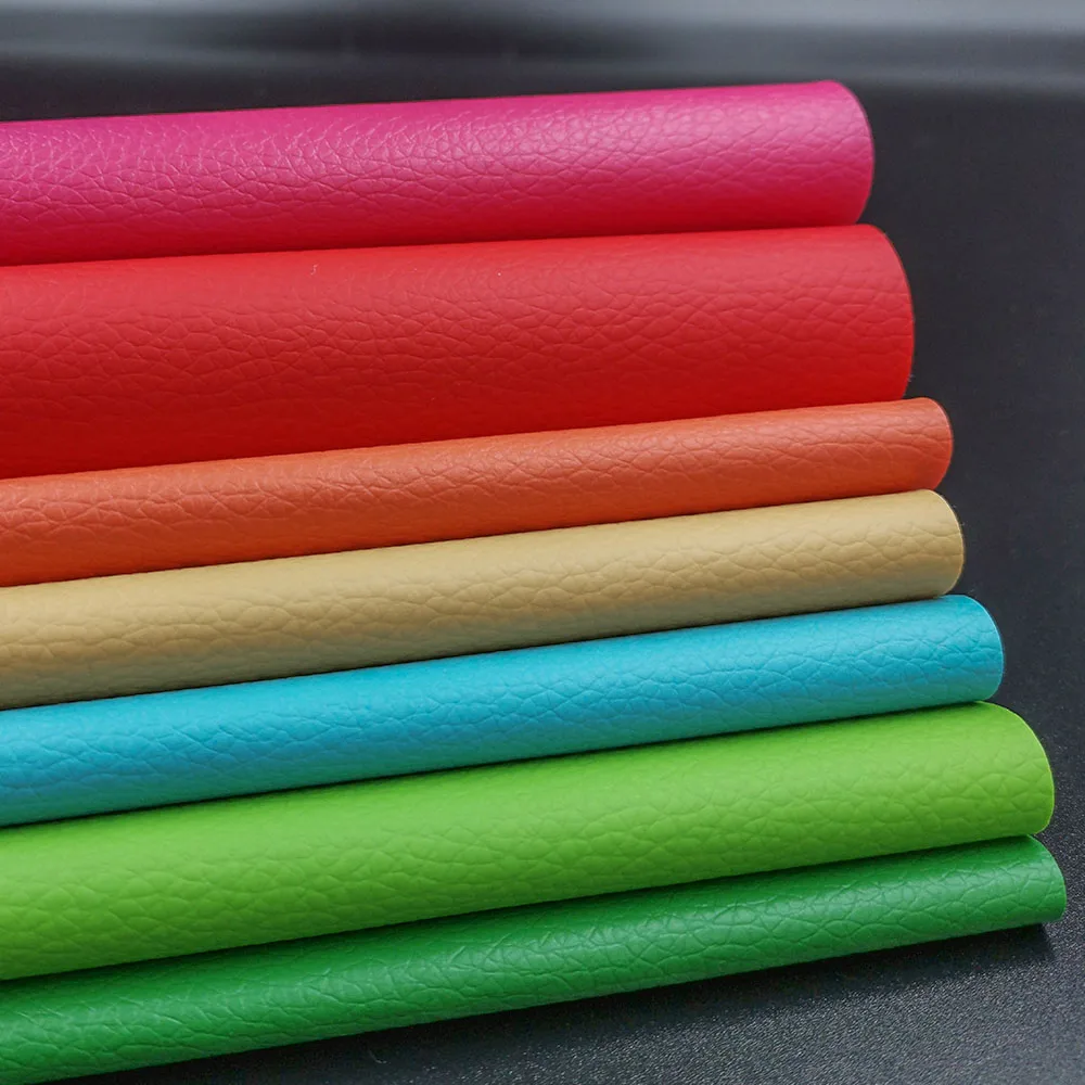 7pcs Wholesale Litchi PU Faux Leatherette Sweing Fabric Leather Systhetic Sheets Bow Bag DIY Earring Handmade Decor 20*15cm - купить по