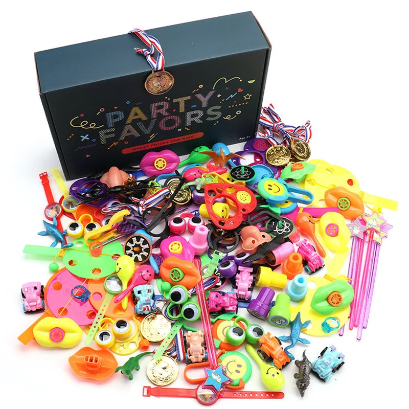 120 шт. Детские вечерние подарки на день рождения разные маленькие игрушки набор