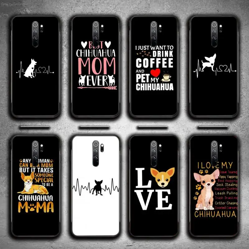 

Cute Chihuahua Dog Mom Soft Phone Case For Redmi 7 8 9 A K20 30 Pro Note 8 9 Pro 9s