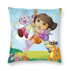 Чехол для подушки с героями мультфильмов The Explorer TV, домашний декоративный Модный чехол для подушки на день рождения, декоративный квадратный чехол для подушки в салон