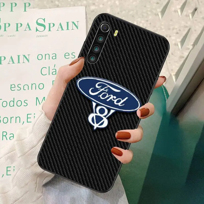 

Car Ford Black Soft Phone Case For Redmi 7 8 9 A K20 30 Pro Note 8 9 Pro 9s