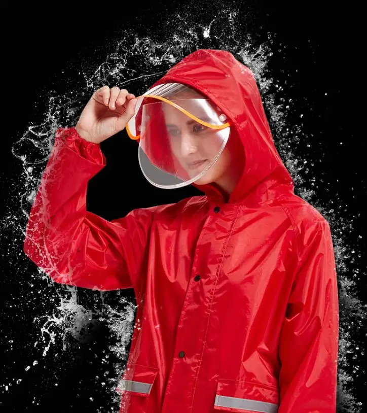 

Portable Stylish Adult Raincoats Waterproof Outdoors Impermeable Rain Jumpsuit Jaqueta De Chuva Hooded Fishing Raincoat KK60YY