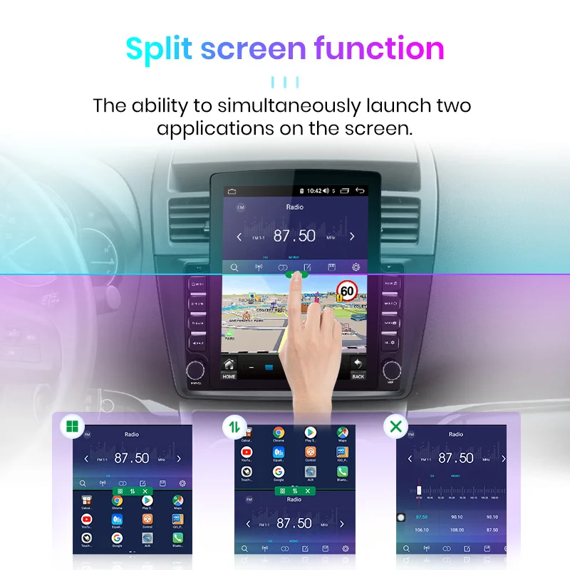 Junsun V2 Pro Вертикальный стиль 4G + 64G CarPlay DSP для Mazda 6 2007-2012 Android 8 1 автомобильное радио