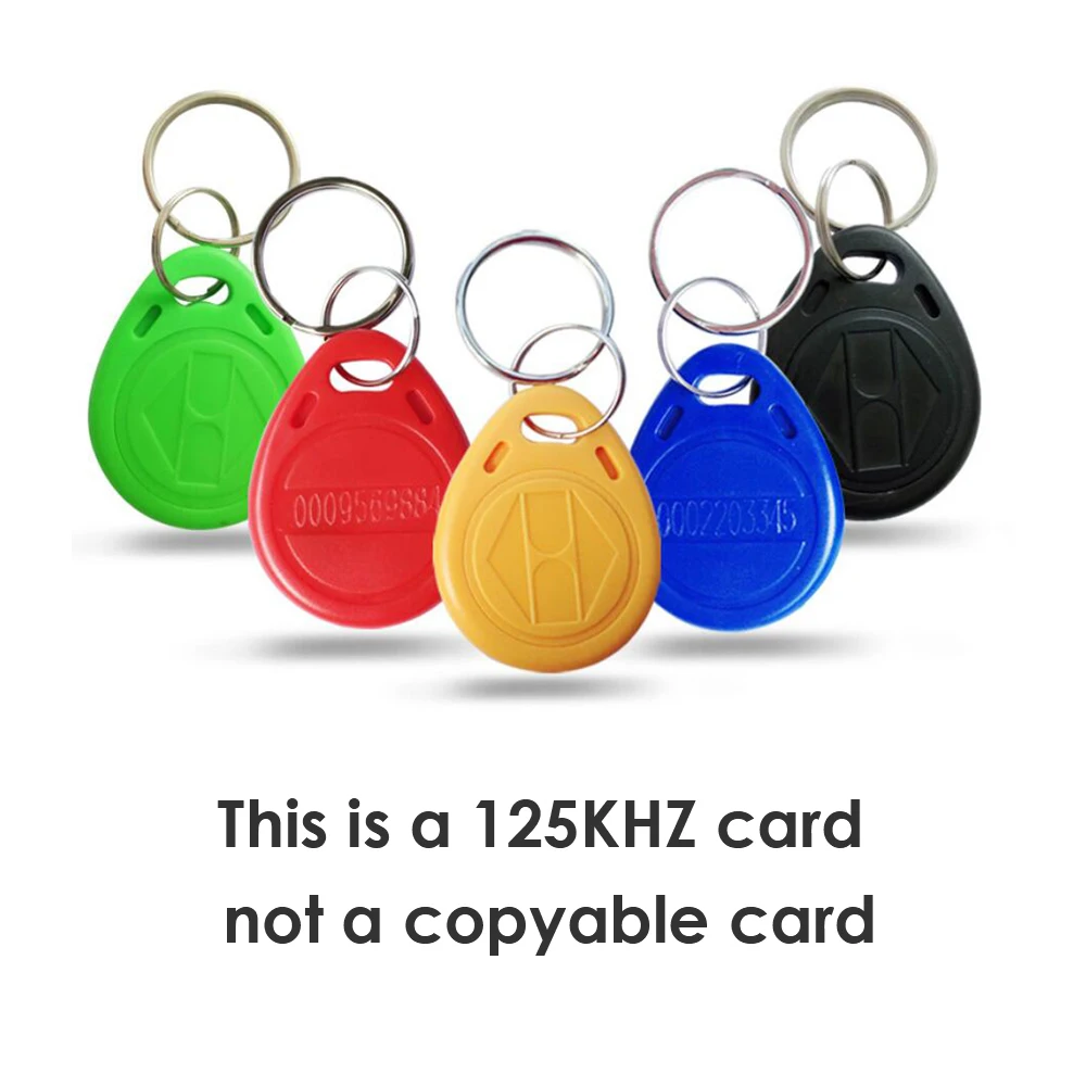 100 шт./лот 125khz RFID брелок наклейки карты тег ID TK4100 дверь контроль доступа EM
