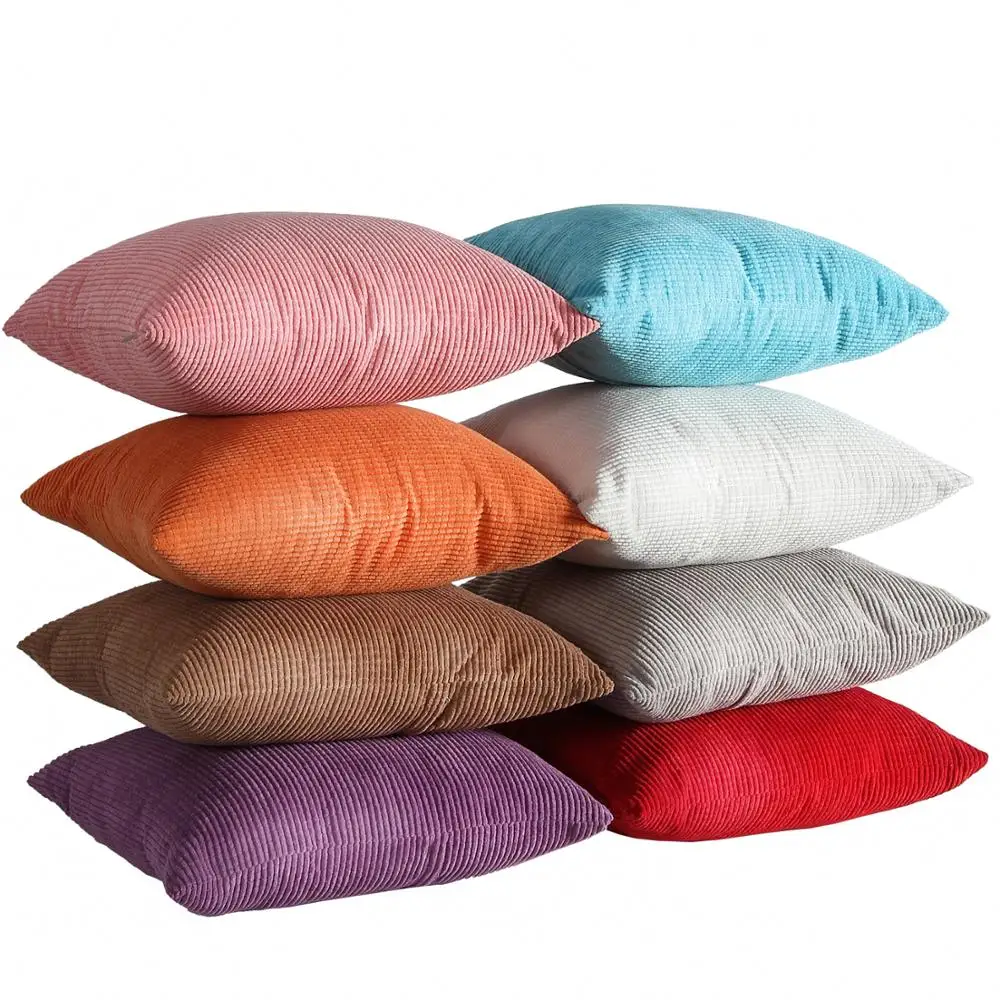 1 шт. Карамельный цвет подушек однотонная Бархатная подушка Чехол Декор для