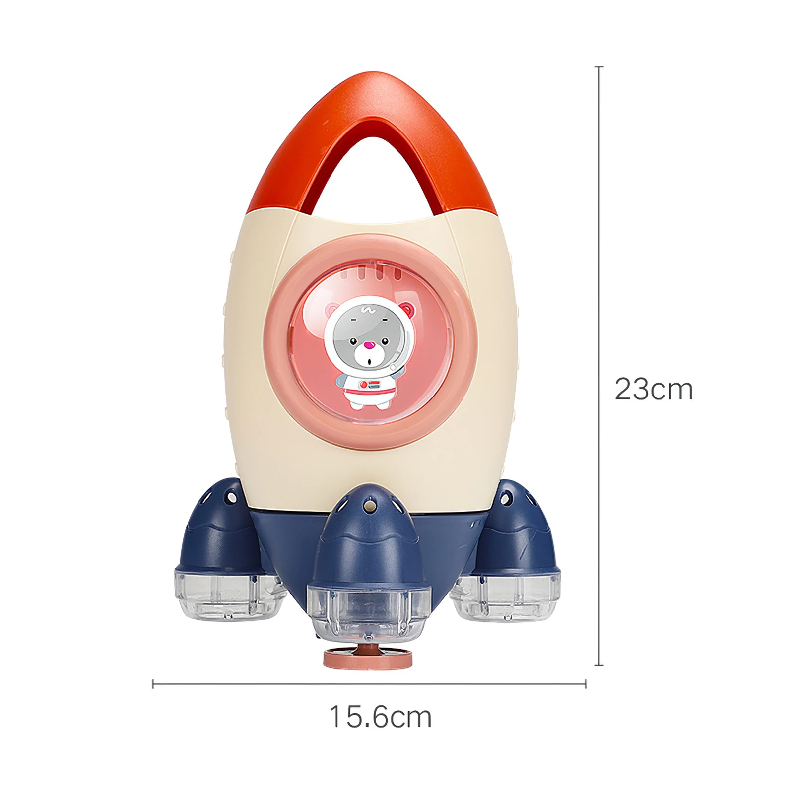 

Colorful Water Shower Toy Baby Bathtub Squirt Toy Space Rocket Baby Bath Spray Toy Aged 18 Months For Baby Toddler Kids