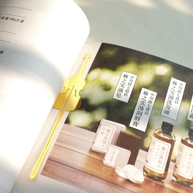 4 шт./лот изысканные металлические музыкальные инструменты Закладка папка для