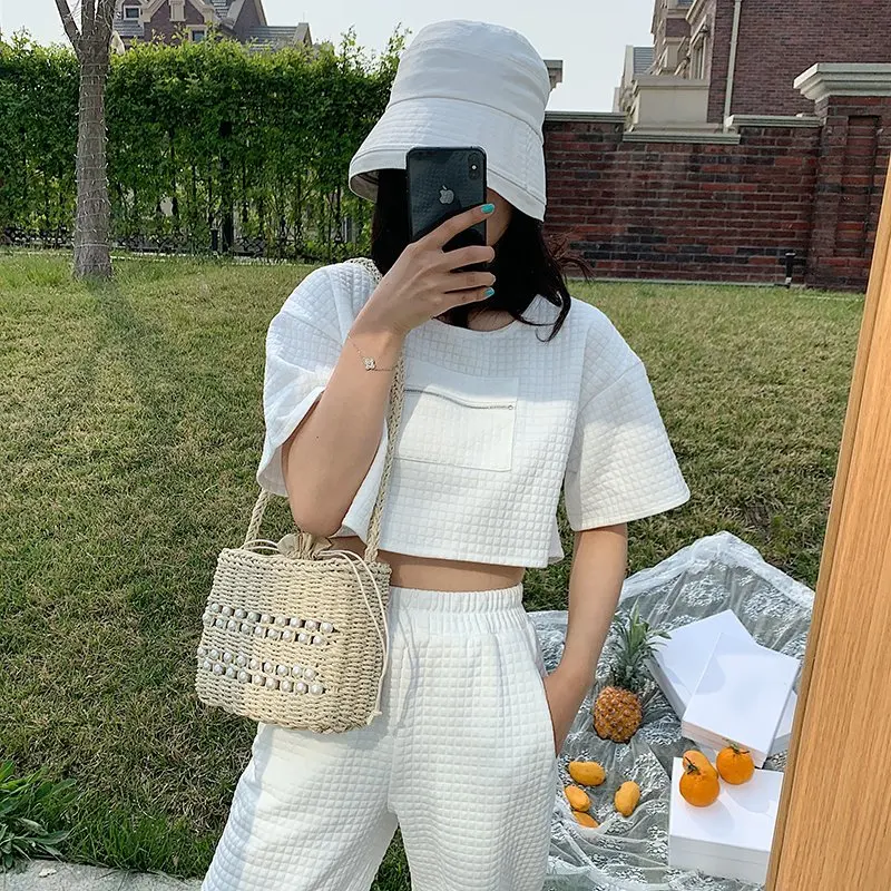 

High Quality Beach Straw Crossbody Bags for Women 2021 New Handmade Woven Vacation Handbag Ladies Shoulder Bag Sac A Main