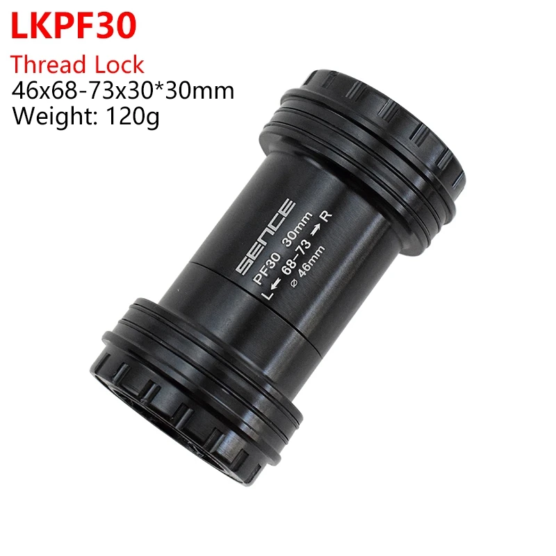 LKPF30 46x30mm BB30 PF30 BB386 BSA 30 24 22 мм Нижний Кронштейн велосипед BB запчасти, подшипник 68 73 мм центральная ось дорога MTB набор игрушек для SHIMANO SRAM - Цвет: LKPF30 46x30mm