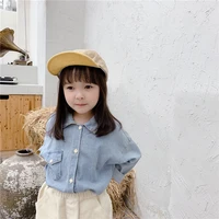 jean jacket spring autumn coat girls kids outerwear teenage blouse top children clothes school long sleeve high quality