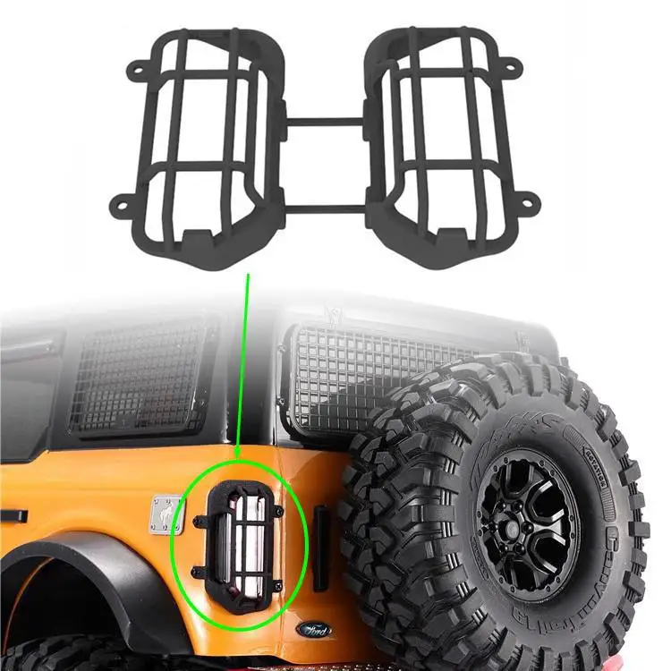For 1/10 Traxxas Trx4 Bronco Nylon Taillight Cover Rear Lamp Light Guard Protective Rc Crawler Remote Control Accessories enlarge