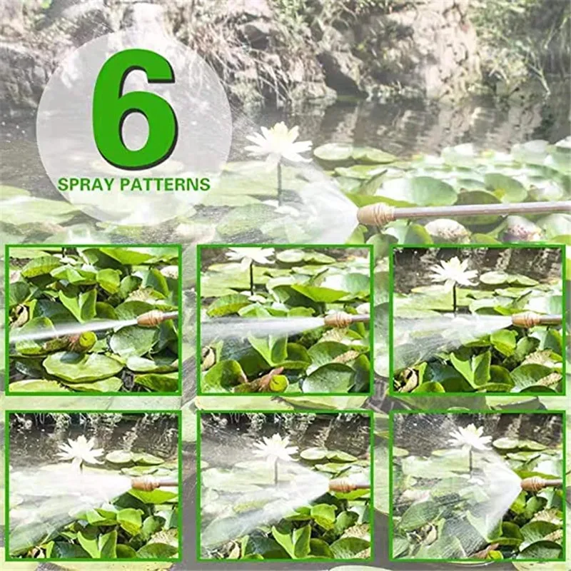 

Garden Hose Nozzle Heavy Duty Metal Spray Gun Rotaing Water Adjustmen Nozzle High Pressure Sprayer For Watering Car Pets Shower