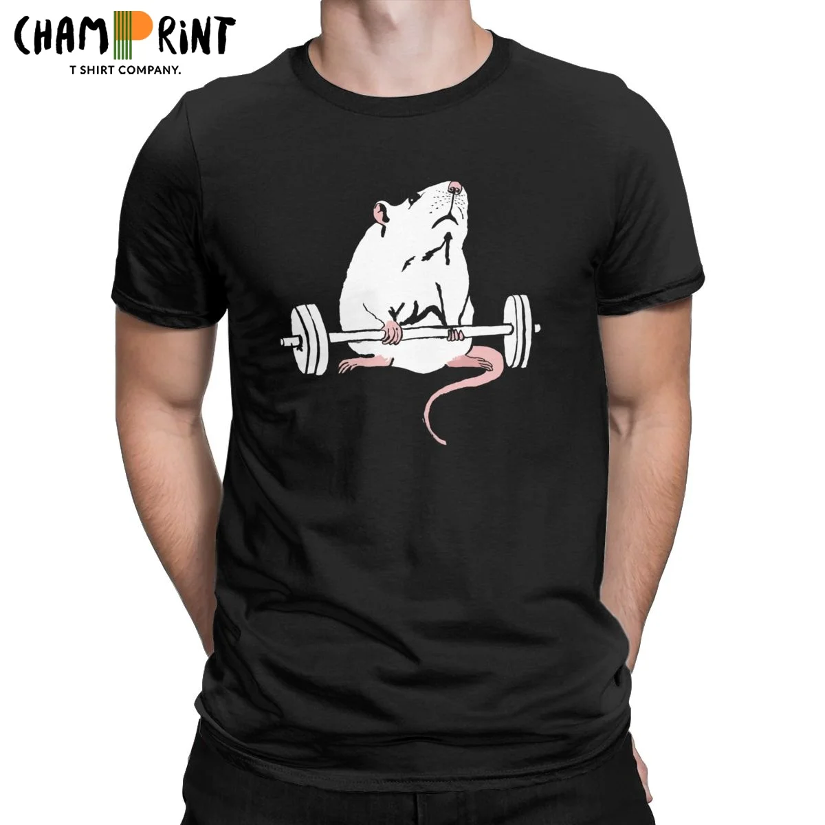 

Men's Deadlift Rat Weightlifting Fitness T Shirt Pure Cotton Clothes Fashion Short Sleeve O Neck Tee Shirt New Arrival T-Shirt