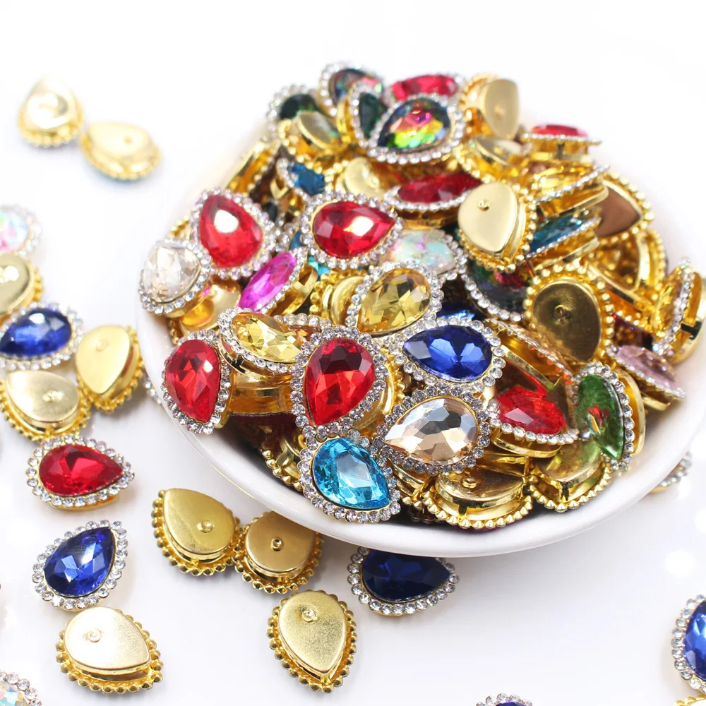 20 хит продаж 30 шт. разноцветные стразы для шитья кружева с плоским основанием