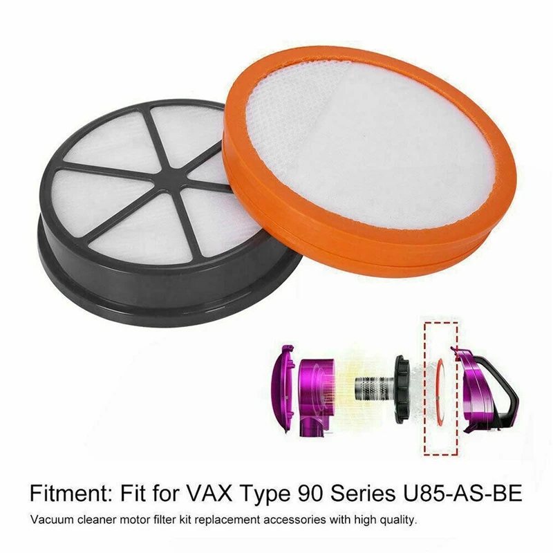 

Vacuum Cleaner HEPA Filter Mesh Filter Cotton Two-Piece Set for VAX 90 Vacuum Cleaner Accessories